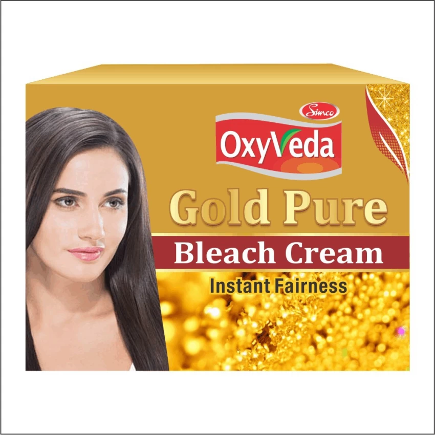 OXYVEDA GOLD PURE BLEACH CREAM INSTANT FAIRNESS 250g.