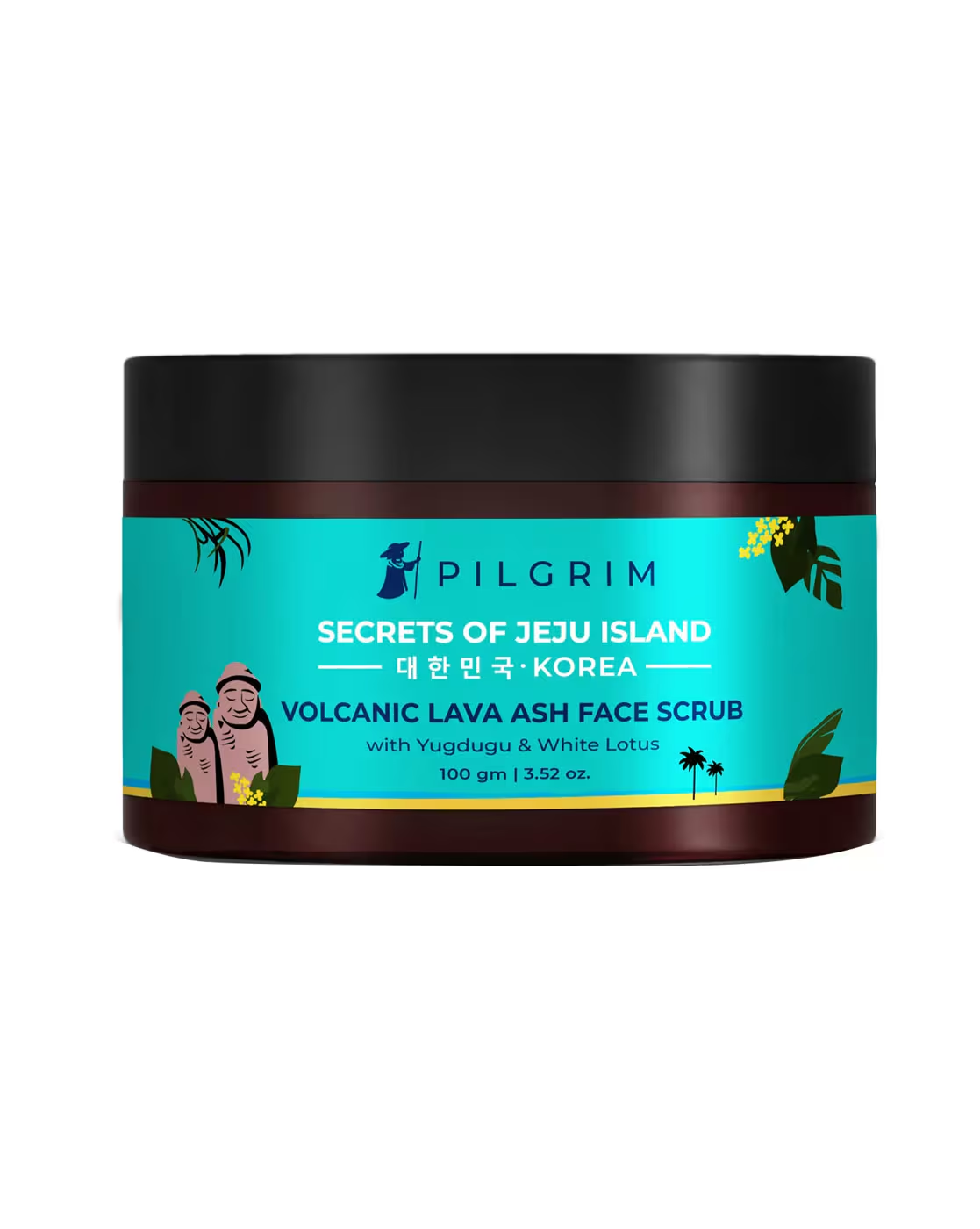 PILGRIM VOLCANIC LAVA ASH FACE SCRUB WITH YUGDUGU & WHITE LOTUS 100.0GM