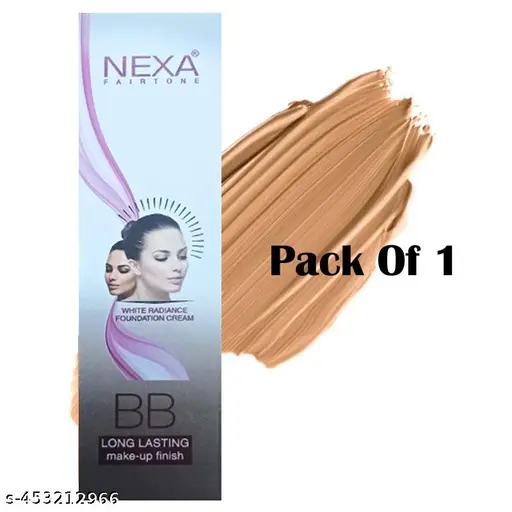 NEXA WHITE RADIANCE FOUNDATION CREAM BB LONG LASTING MAKEUP FINISH 30G.