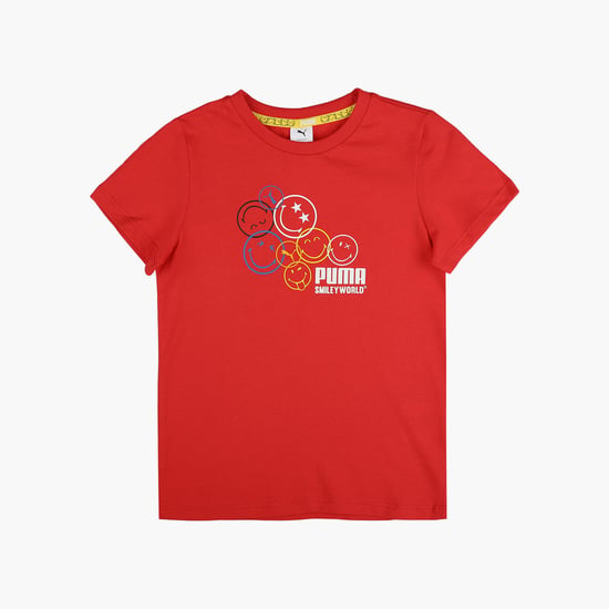 BRANDED Boys Typographic Print Crew Neck T-shirt