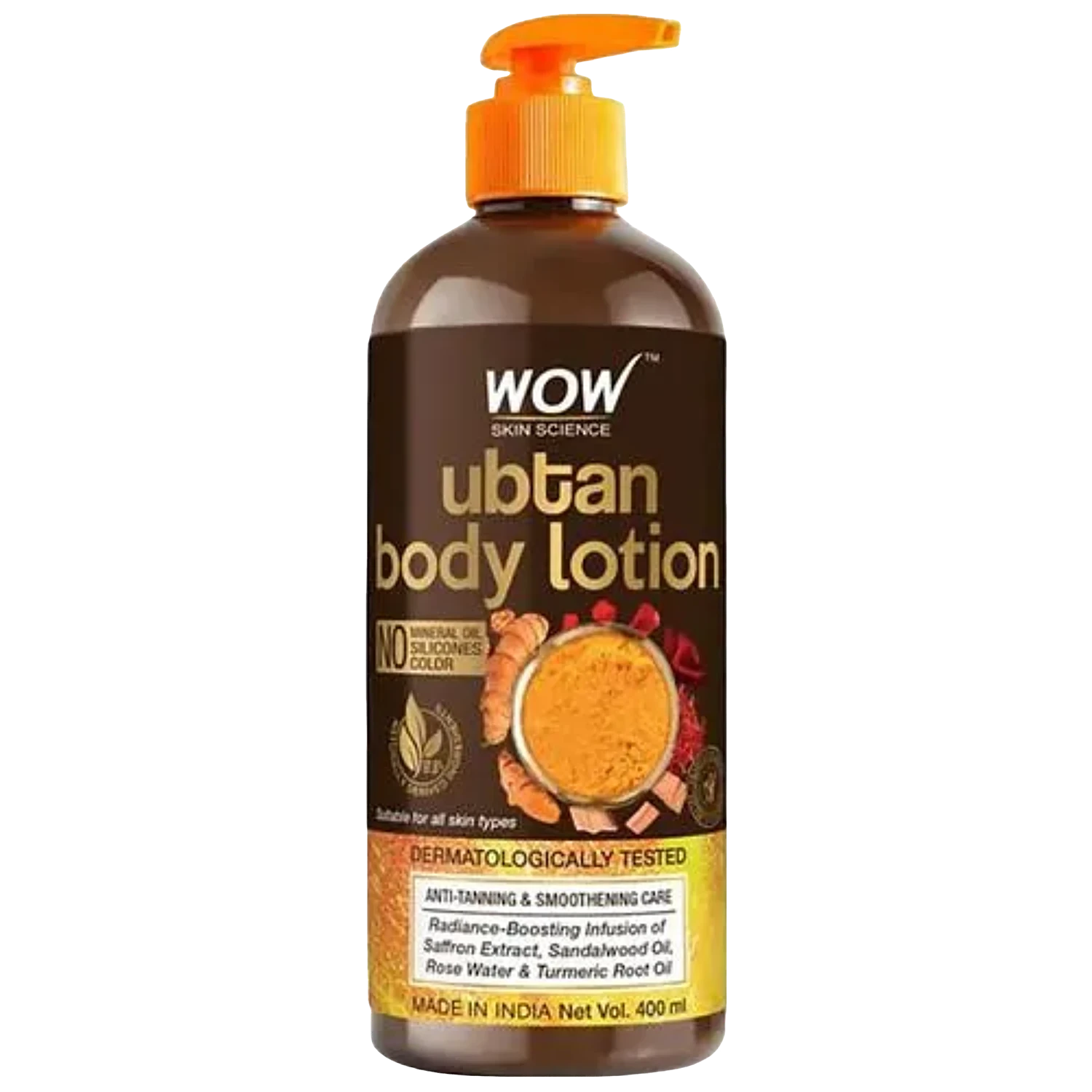 WOW SKIN SCIENCE UBTAN BODY LOTION 400ML