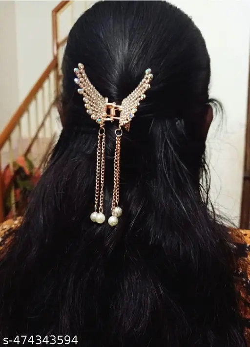 Fashionable Butterfly Diamond Hair Accessories Clutcher Clip For Women