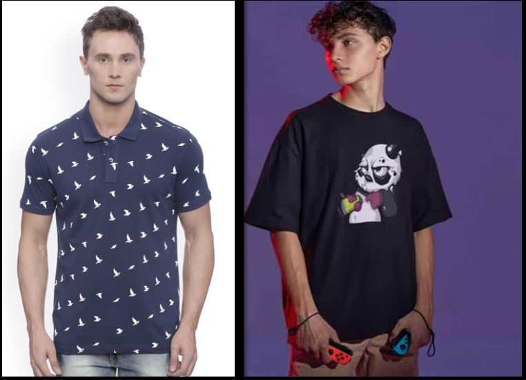 BRANDED T-SHIRT FOR MEN'S PACK OF 2