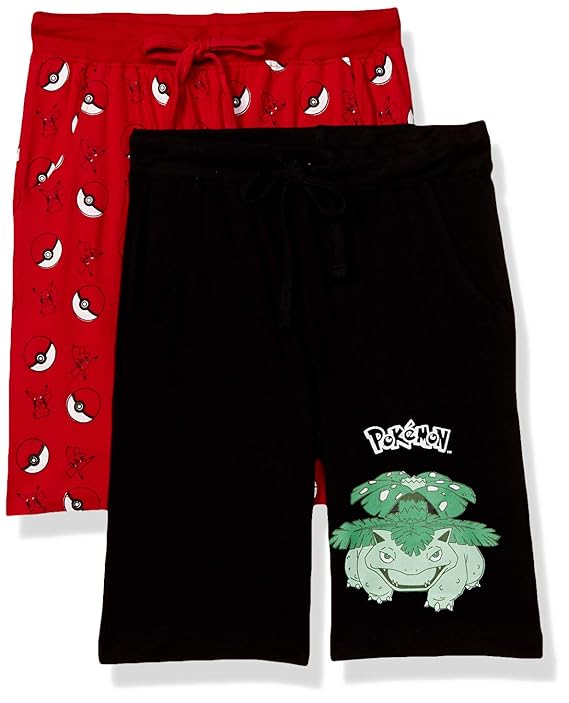 BRANDED POKEMON SHORTS FOR BOY'S PACK OF 2
