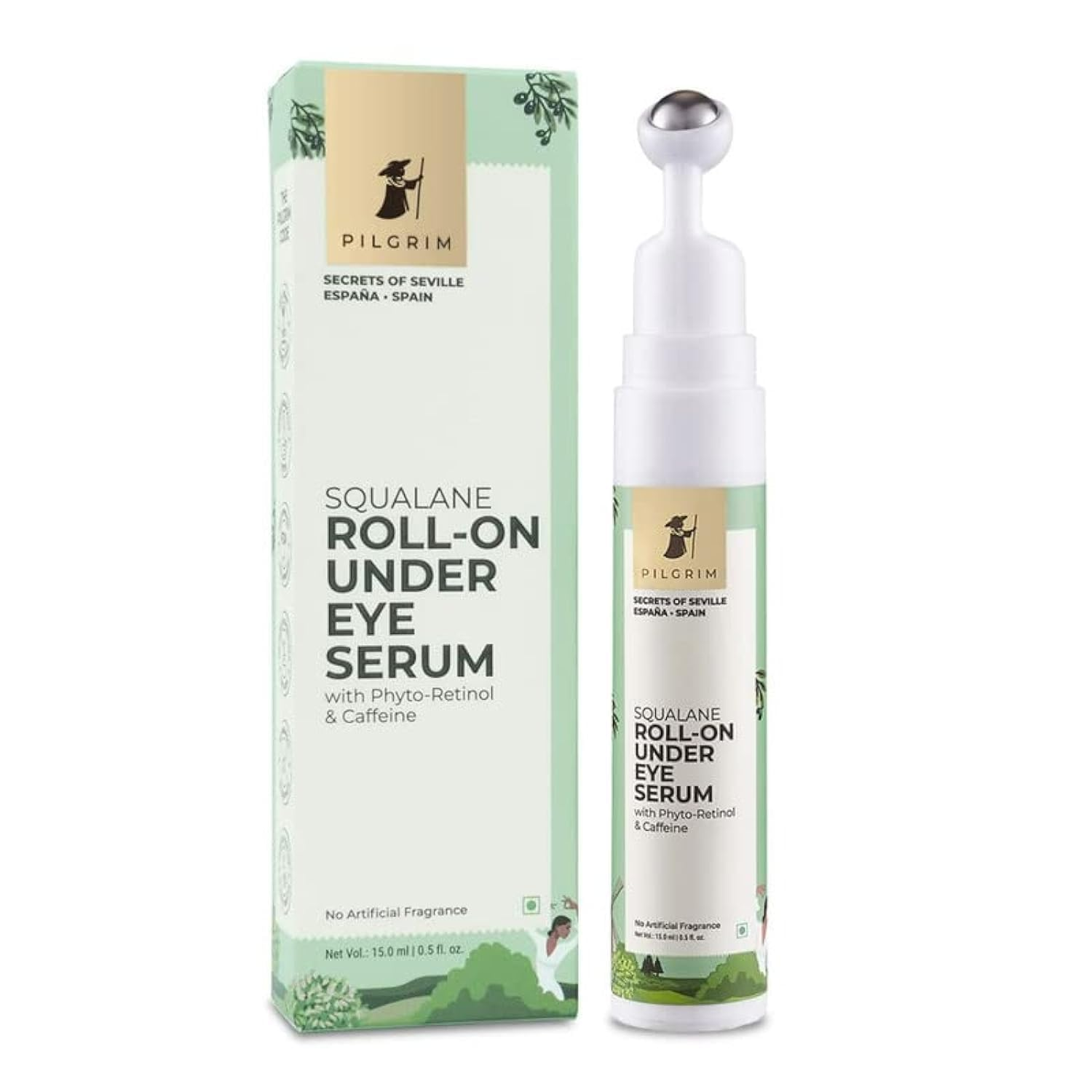 PILGRIM SQUALANE ROLL-ON UNDER EYE SERUM 15.0ML