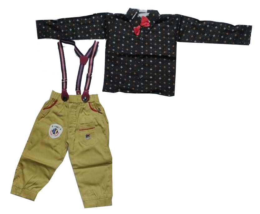 Kids Shirt with Trouser & Suspender set