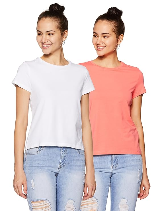 BRANDED T-SHIRT FOR WOMEN PACK OF 2