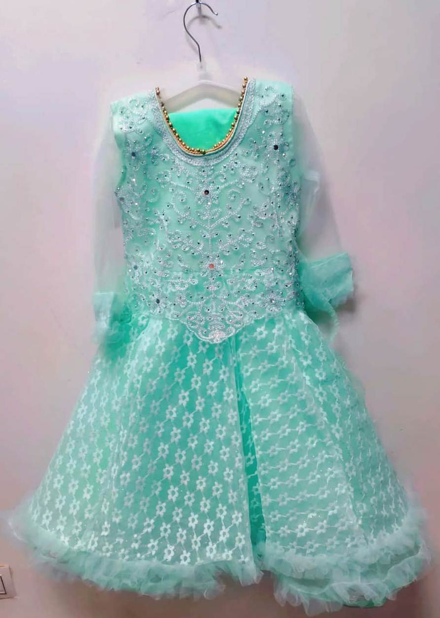 PRIMIUM PARTY WEAR FROK WITH PAJAMI FOR BABY GIRL