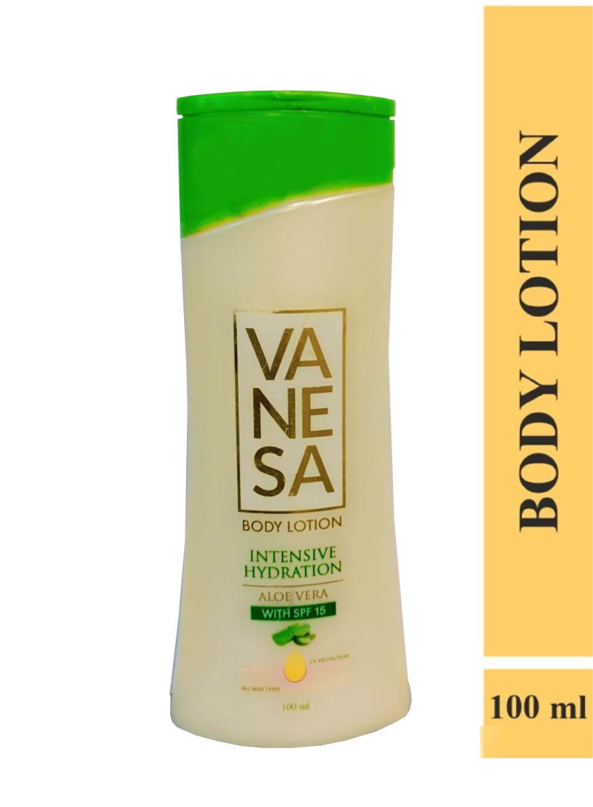VANESHA BODY LOTION INTENSIVE HYDRATION LAOE VERA WITH SPF 15 100ML
