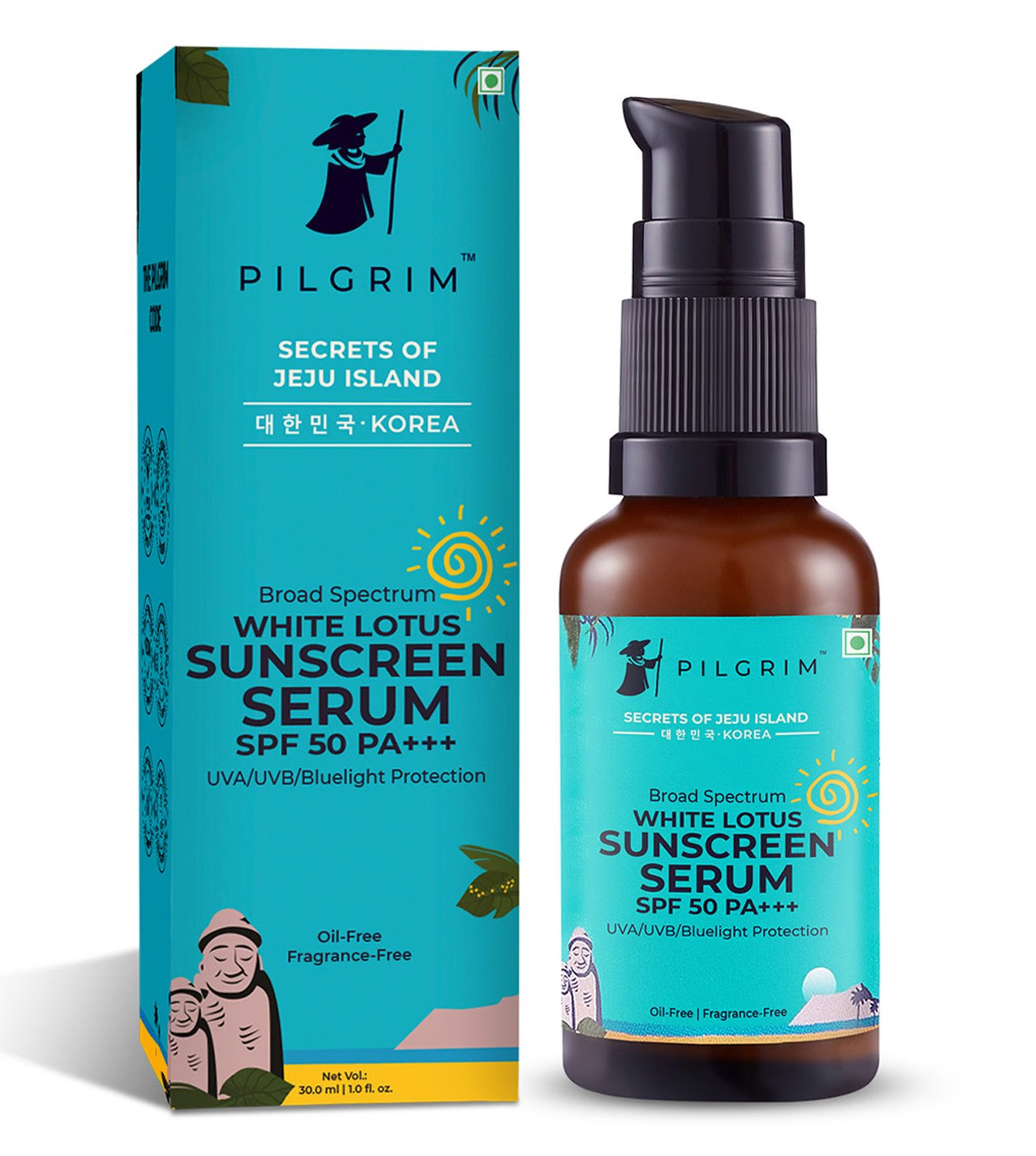 PILGRIM WHITE LOTUS SUNSREEN SERUM SPF 50+++ 30.0ML