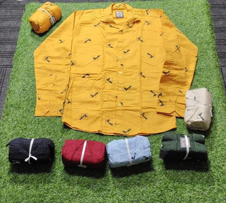 PRINTED DESSIGN COTTON COMFORT SHIRT FOR MEN