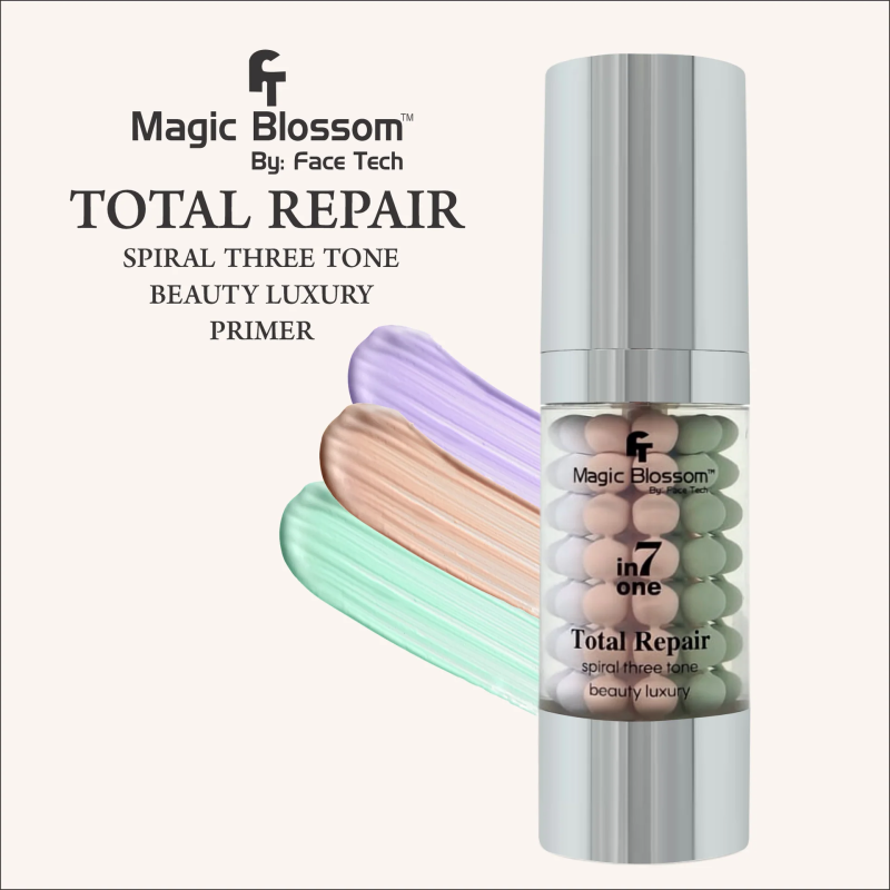 FT MAGIC BLOSSOM 7 IN ONE TOTAL REPAIR SPIRAL THREE TONE BEAUTY LUXURY PRIMER 40G.