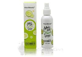 KISS BEAUTY MAKE UP SETTING SPRAY CUCUMBER 120ML.