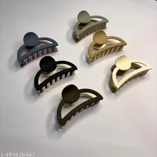 PLASTIC HAIR CLIP CLUTCHER FOR WOMEN'S 3PC