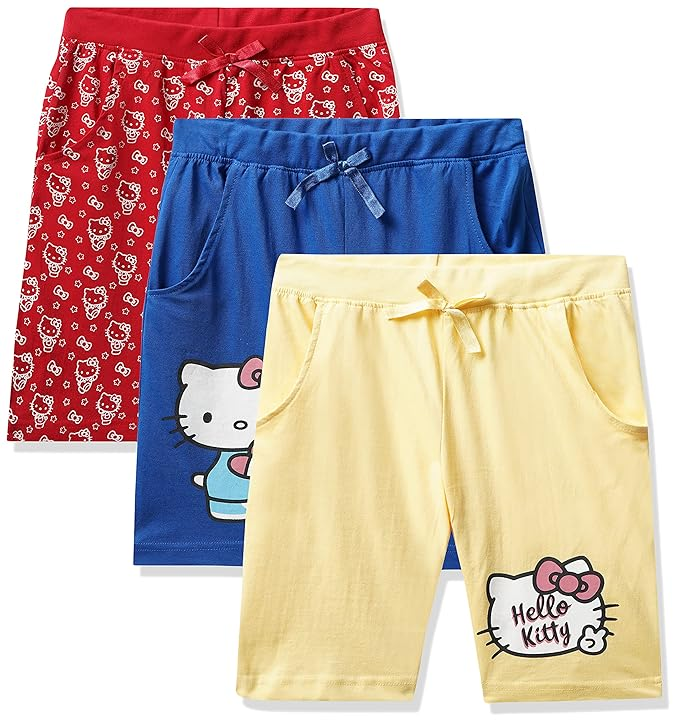 BRANDED  SHORTS FOR GIRL'S PACK OF 3
