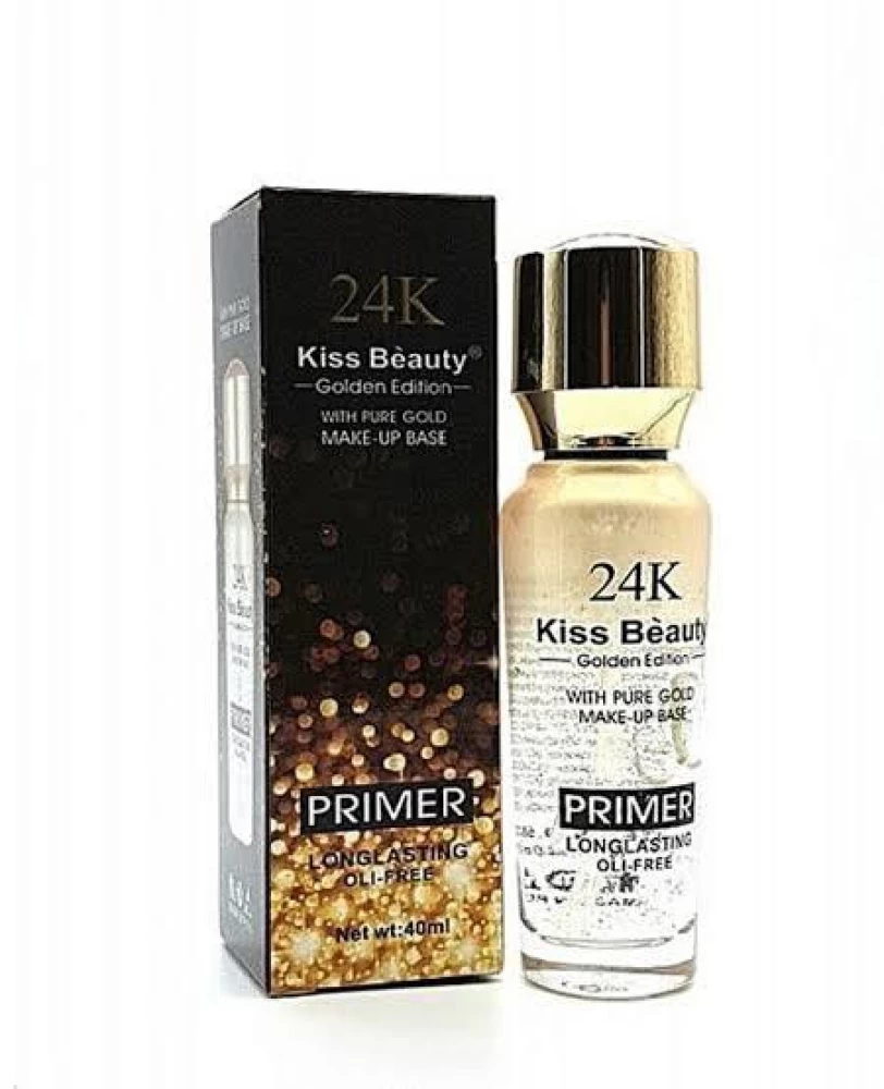 KISS BEAUTY 24K GOLDEN EDITION WITH PURE GOLD MAKE-UP BASE PRIMER LONGLASTING OIL-FREE 40ML.