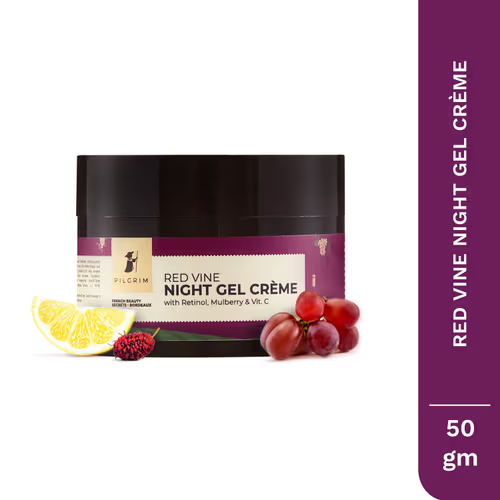 PILGRIM NIGHT GEL CREAM WITH RETINOL,MULBERRY & VIT. C 50g.