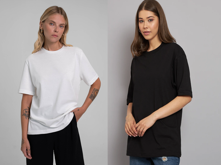 BRANDED T-SHIRT FOR WOMEN'S PACK OF 2