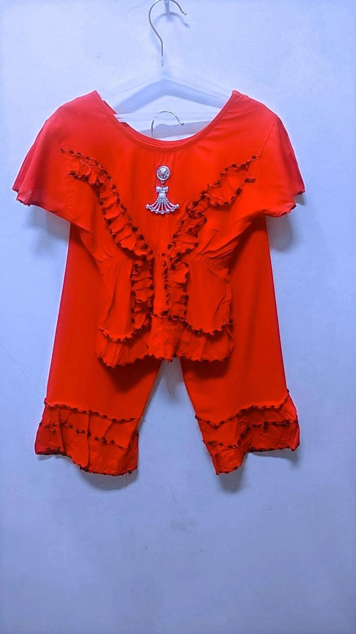 PRIMIUM TOP AND PLAZZO FOR GIRL'S
