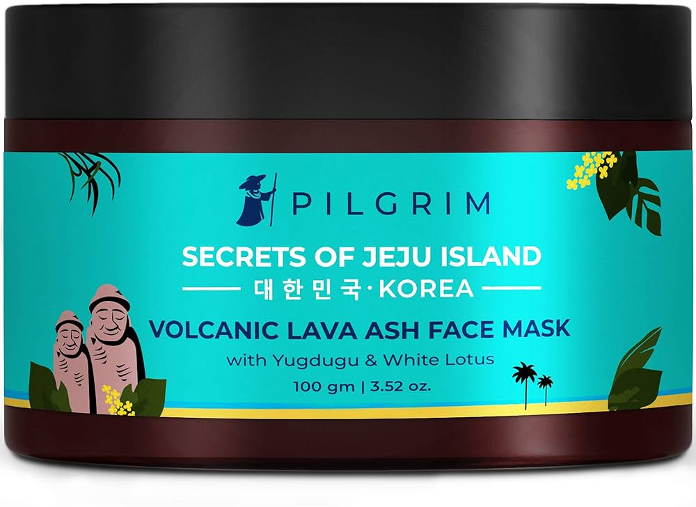 PILGRIM VOLCANIC LAVA ASH FACE MASK WITH YUGDUGU & WHITE LOUTS 100.0gm