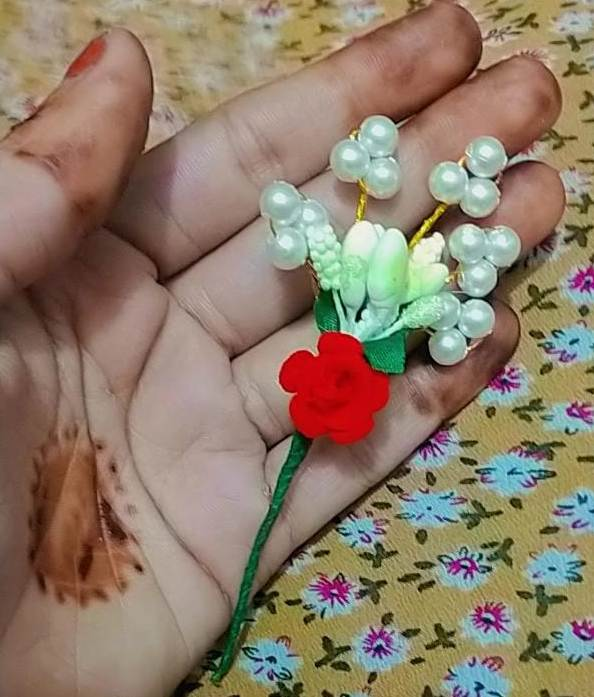 HANDMADE BEAUTYFUL DESIGN CRYSTAL & L BEATS FOR PARTY HAIR ACCESPEARSORIES 3 PC