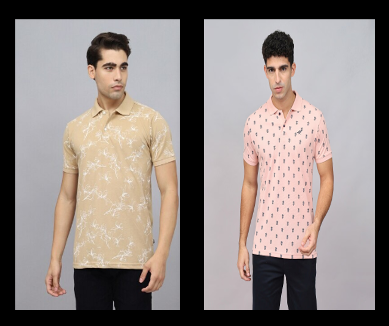 BRANDED POLO T-SHIRT FOR MEN'S PACK OF 2