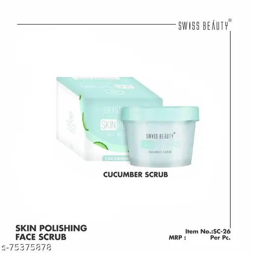 SWISS BEAUTY SKIN POLISHING CUCUMBER SCRUB 100G