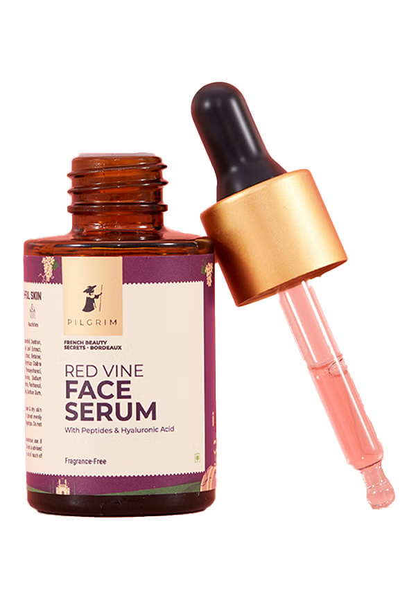 PILGRIM RED VINE FACE SERUM  WITH PEPTIDES & HYALURONIC ACID 30.0ML