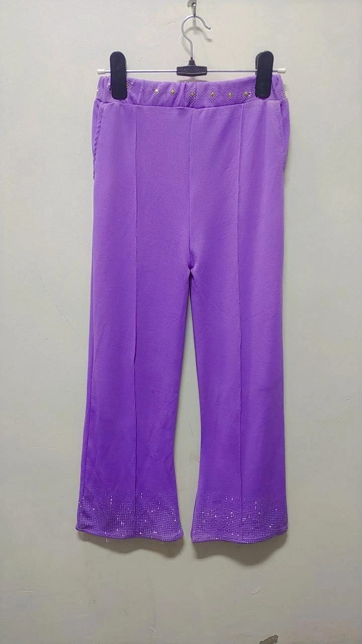 PRIMIUM FLOREOS WOMEN'S BELL BOTTOM FLARE PANT