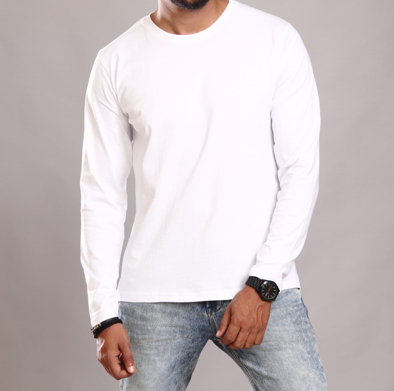 BRANDED PLAIN FULL SLEEV T SHIRT FOR MEN'S