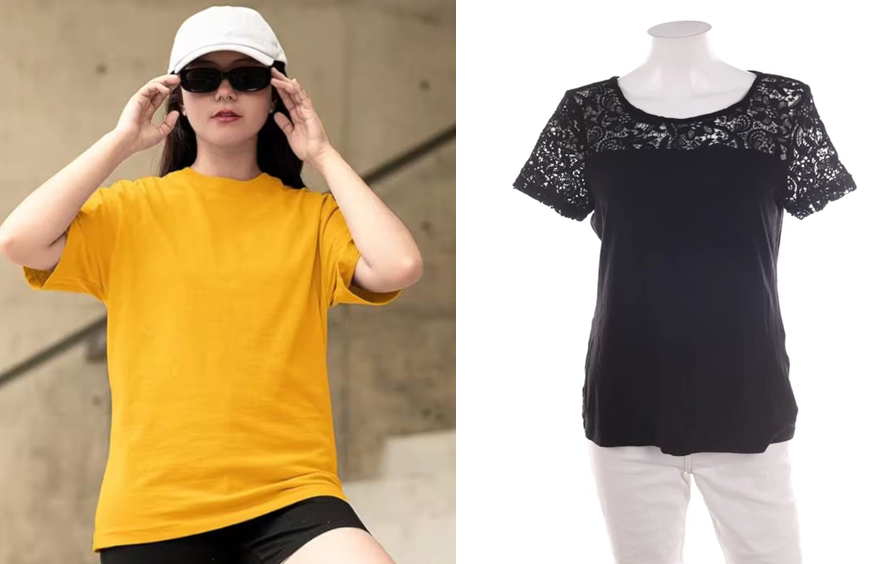 BRANDED T-SHIRT FOR WOMEN'S PACK OF 2