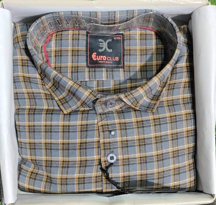 PRIMIUM COTTON COMFORT MEDIUM CHECK DESSIGN SHIRT