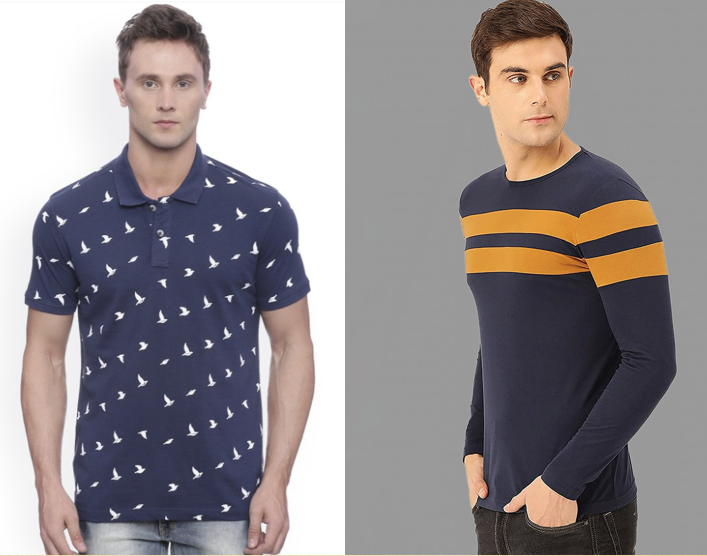 BRANDED T-SHIRT FOR MEN'S PACK OF 2