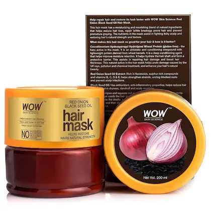 Wow Skin Science RED ONION BLACK SEED OIL  Hair Mask 200ml